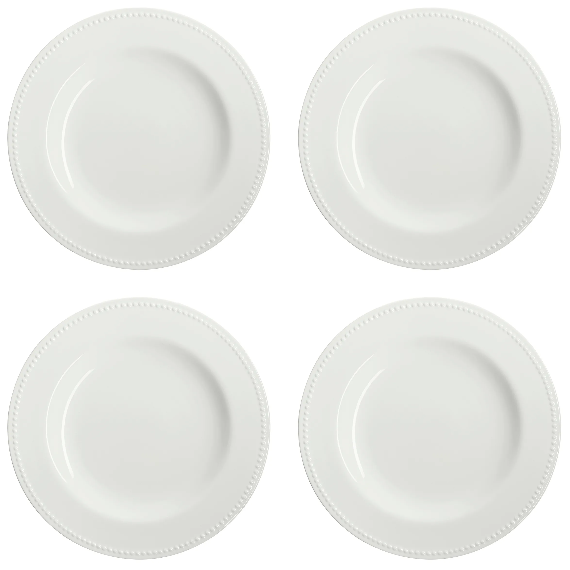 Dots tallrik 28 cm 4-pack, Cremevit