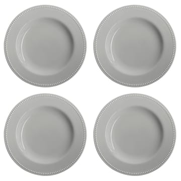 Dots tallrik 28 cm 4-pack - Grå - Scandi Living