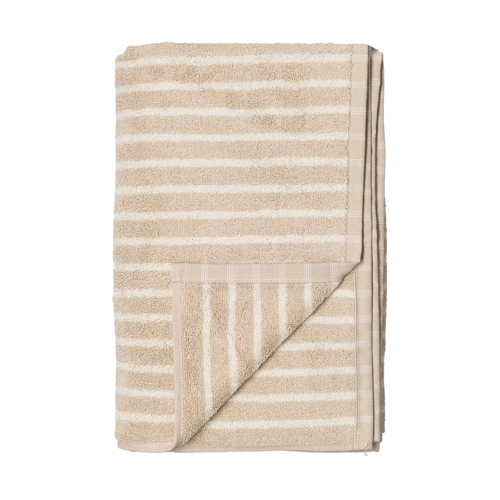 Drift badhandduk 100x150 cm, Beige-vit Scandi Living