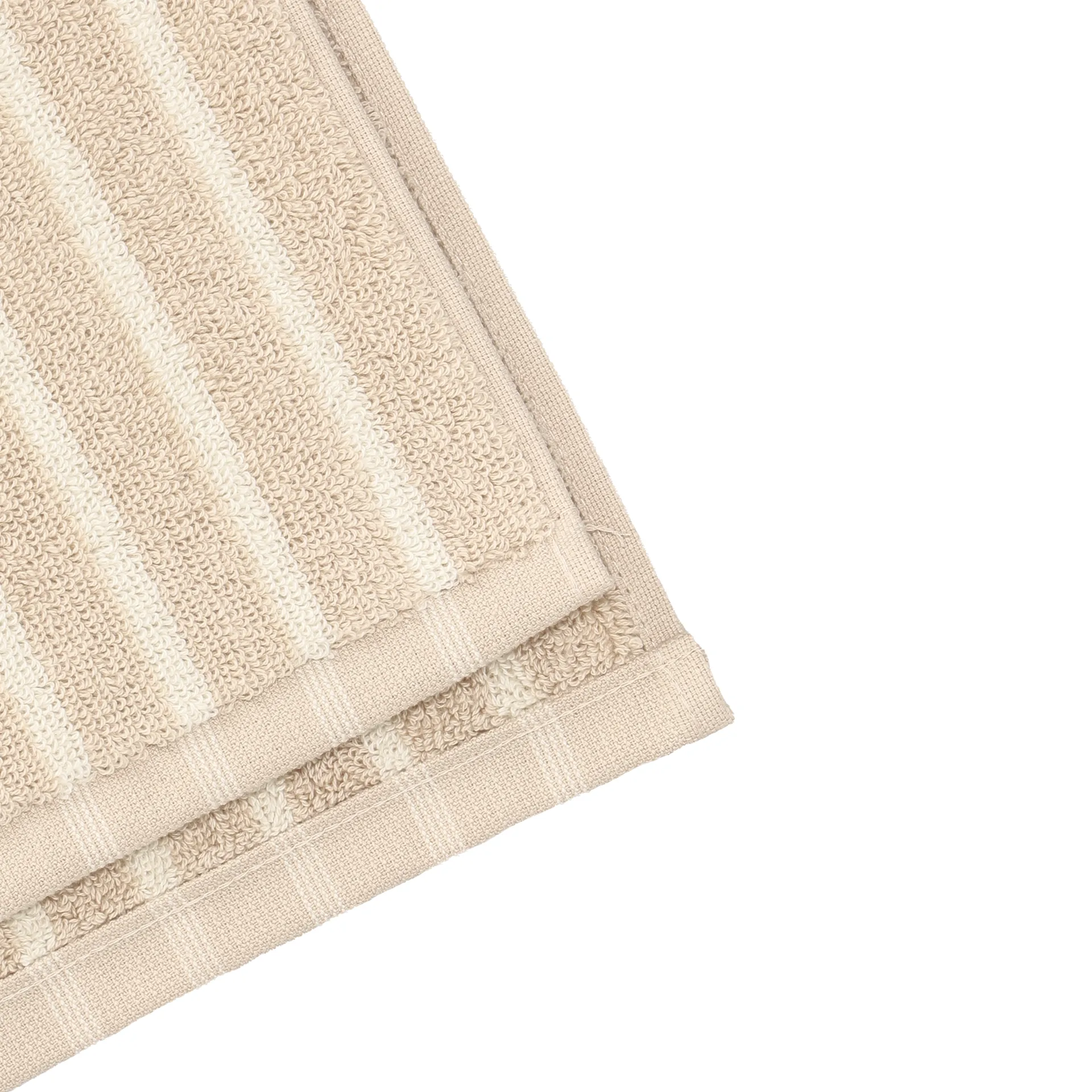 Drift badhandduk 70x140 cm, Beige-vit Scandi Living