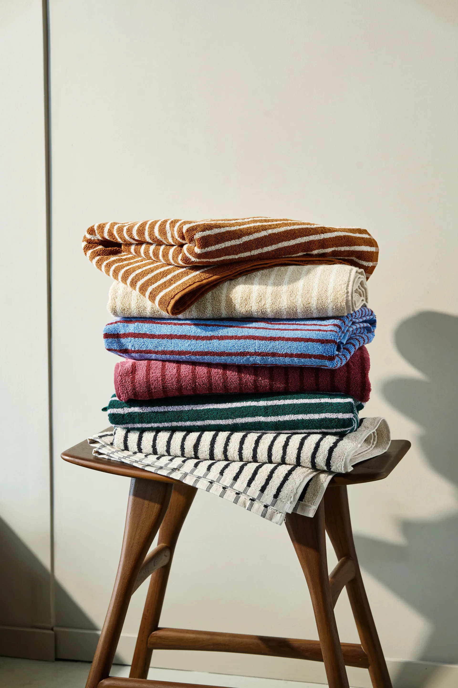 Drift badhandduk 70x140 cm, Grön-lila Scandi Living