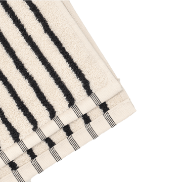 Drift badhandduk 70x140 cm - Vit-svart - Scandi Living