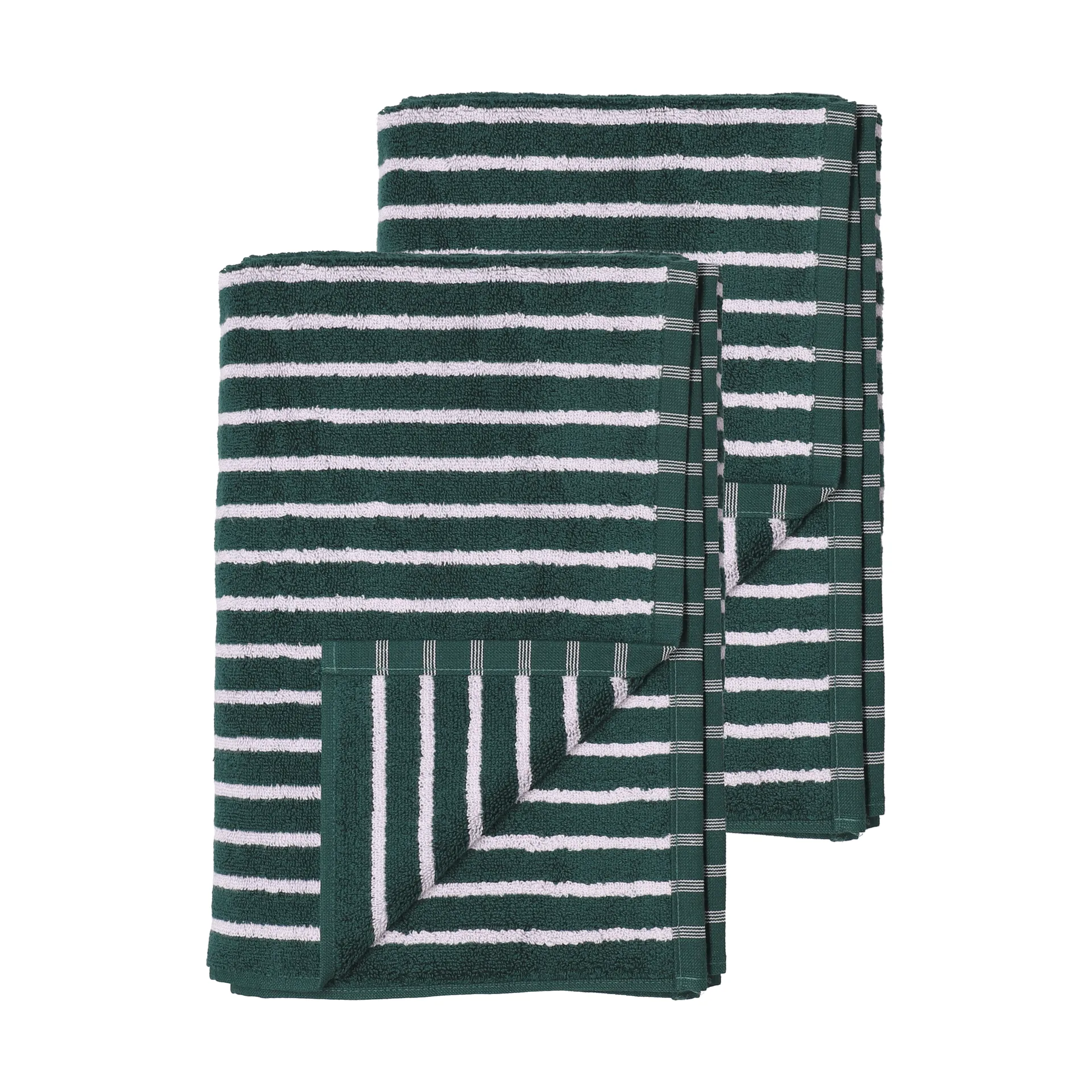 Drift badhanddukar 100x150 cm 2-pack - Grön-lila Scandi Living