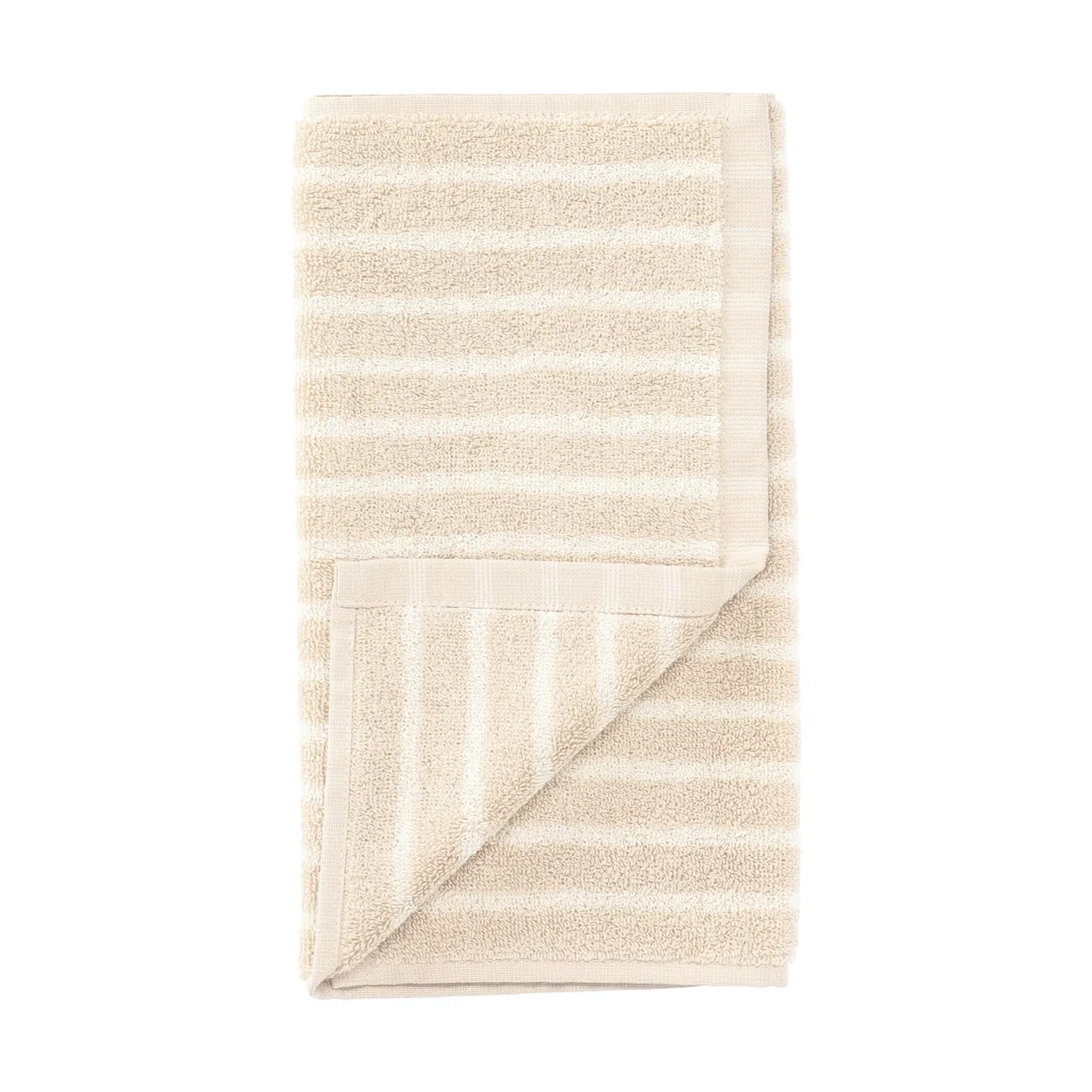 Scandi Living Drift handduk 30x50 cm Beige-vit | Skandinavisk Design | Badlakan | Beige