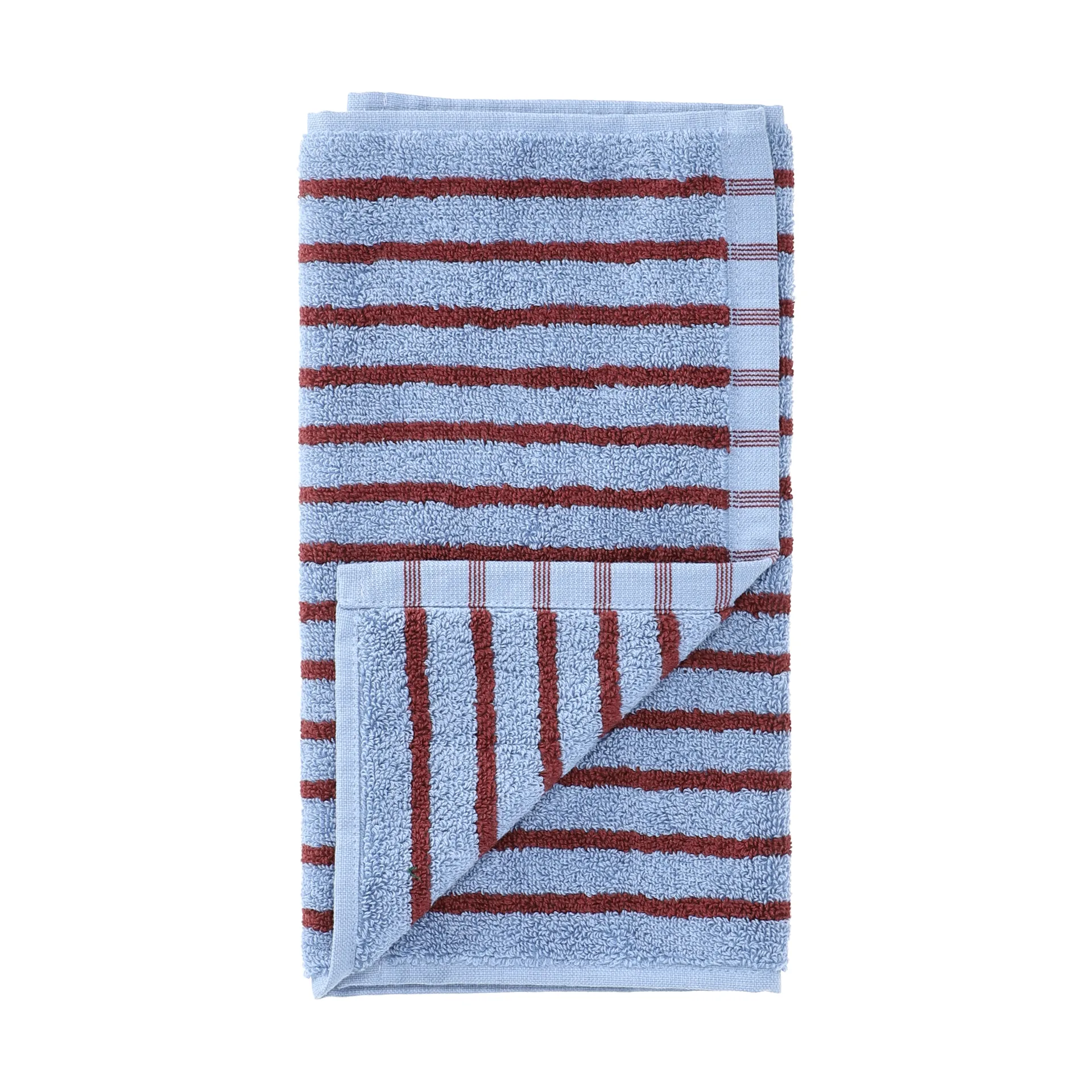 Drift handduk 30x50 cm, Blå-röd Scandi Living