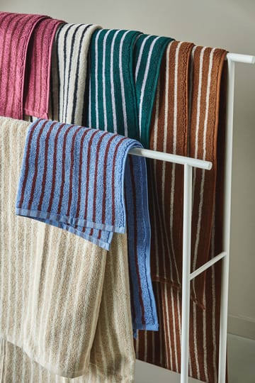 Drift handduk 30x50 cm - Blå-röd - Scandi Living