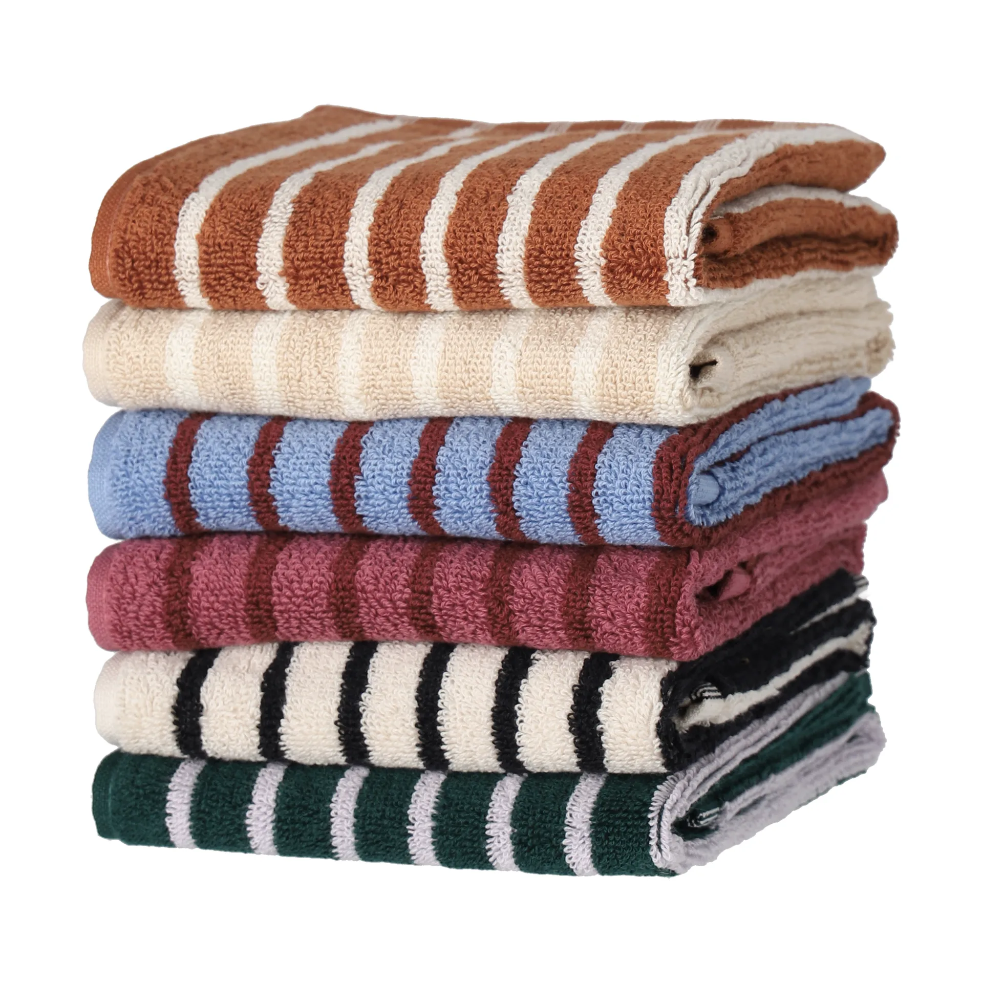 Drift handduk 30x50 cm, Vit-svart Scandi Living