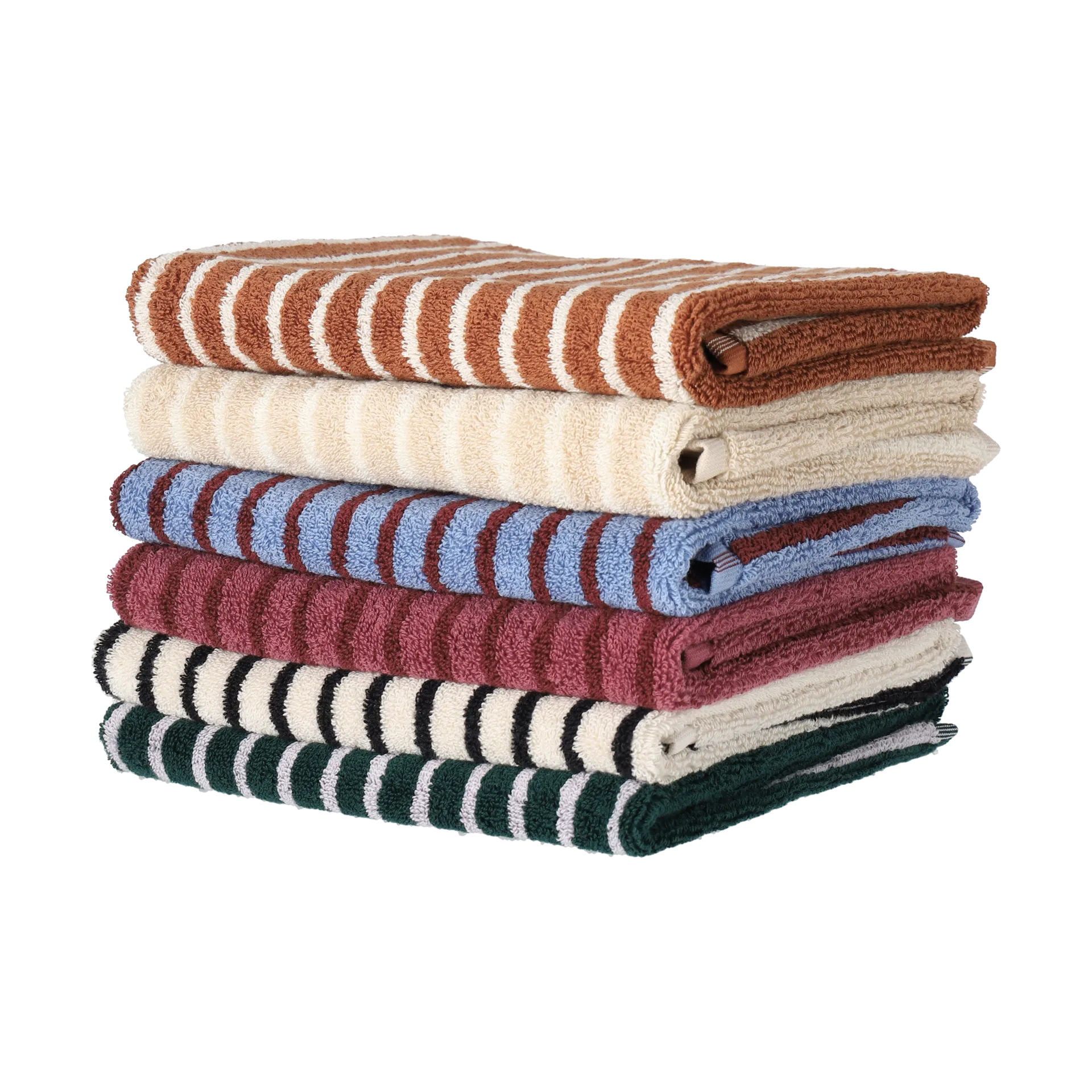 Drift handduk 50x70 cm, Beige-vit Scandi Living