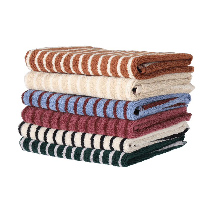 Drift handduk 50x70 cm, Beige-vit Scandi Living