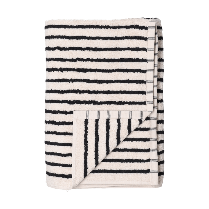 Drift handduk 50x70 cm - Vit-svart - Scandi Living