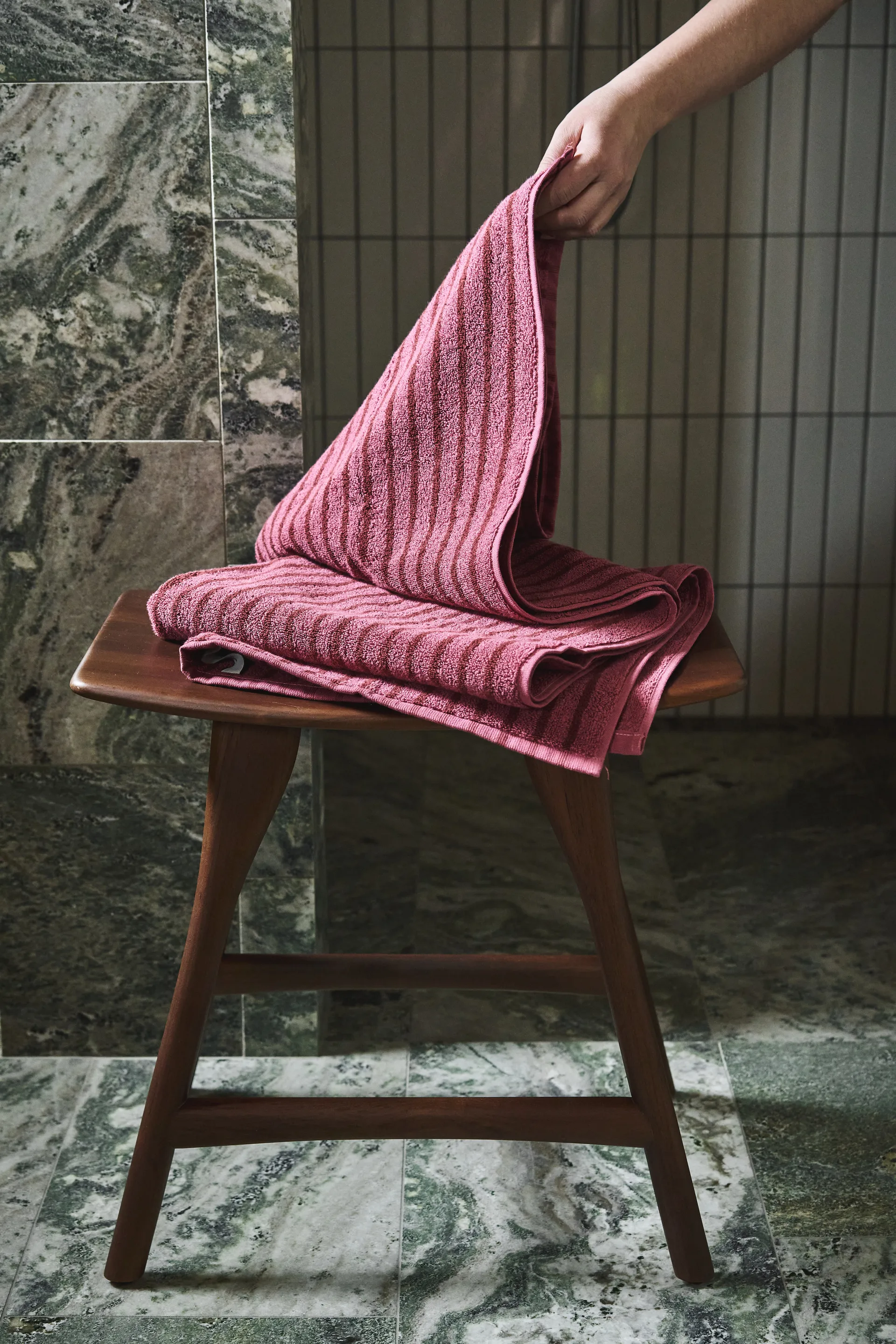 Drift handduksset 4 delar - Rosa-röd,  Scandi Living