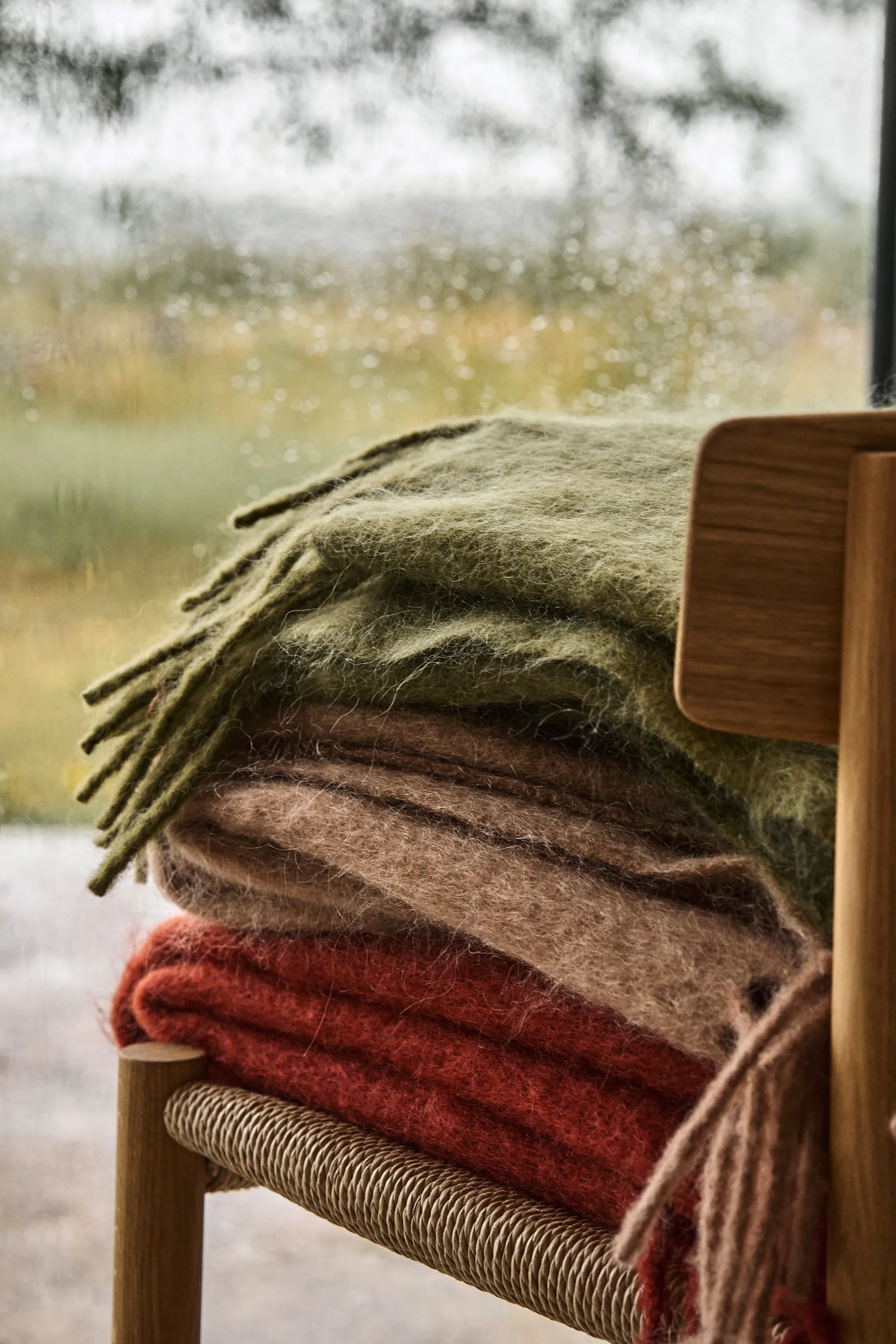 Dune mohair pläd  130x170 cm, Wheat Scandi Living