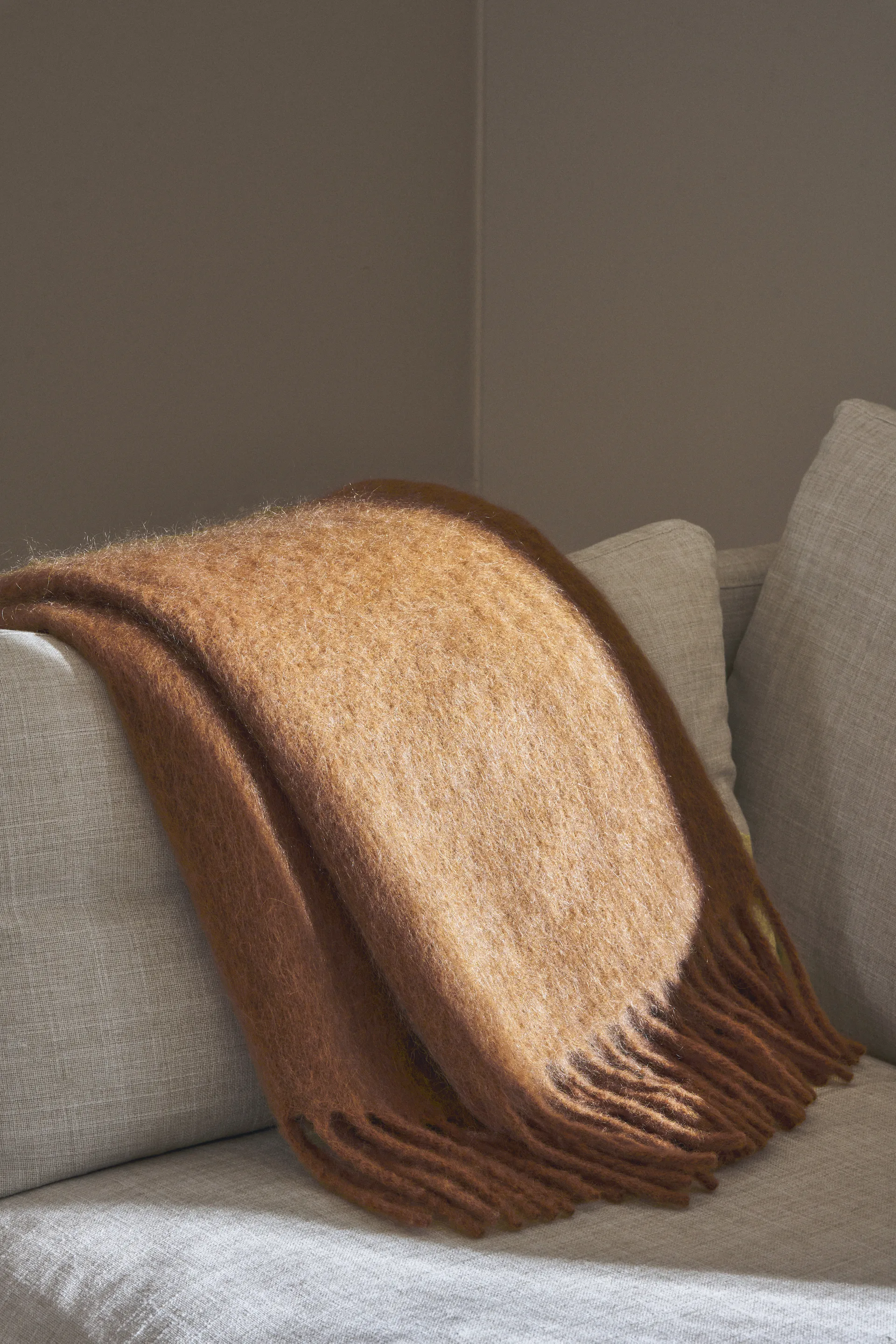 Dune mohair pläd  130x170 cm, Wheat Scandi Living