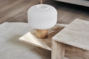 Fair bordslampa 34,5 cm - Frostad vit-ask - Scandi Living
