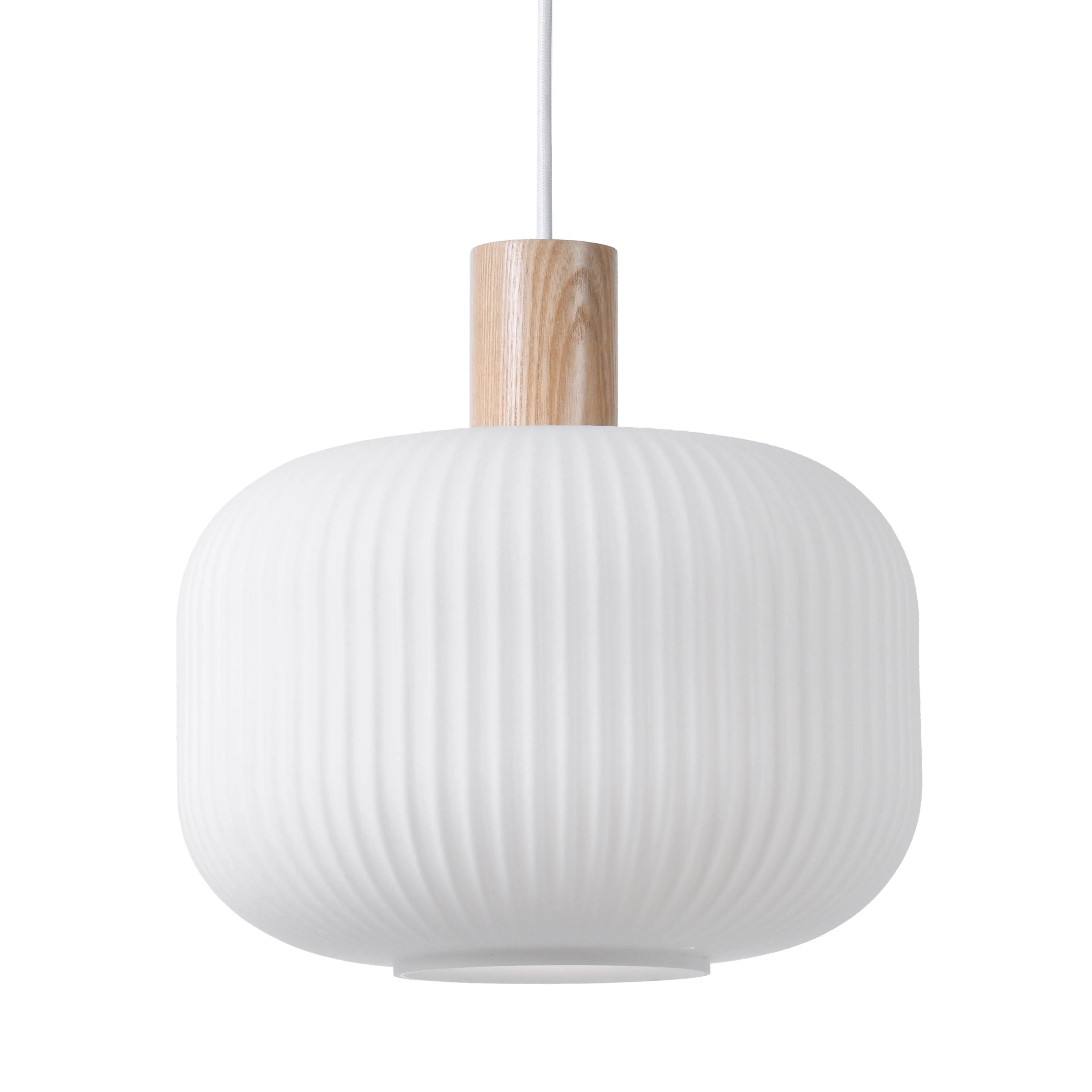 Fair taklampa Ø30 cm, Frostat glas-ask