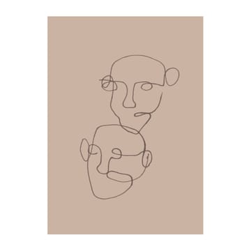 Figurative poster beige - 50x70 cm - Scandi Living