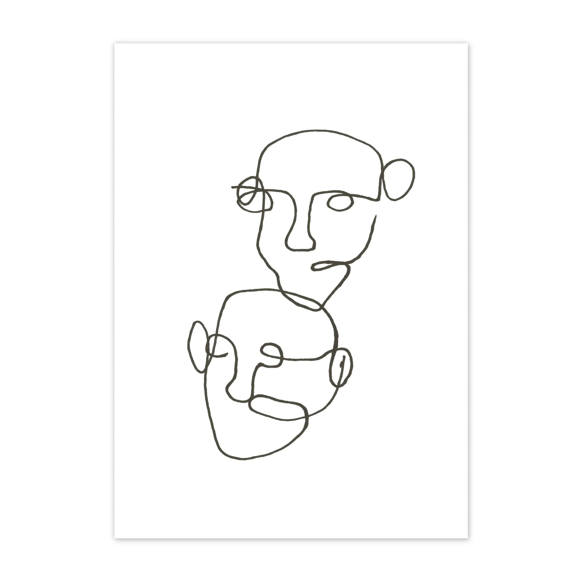 Figurative poster svart, 30x40 cm Scandi Living