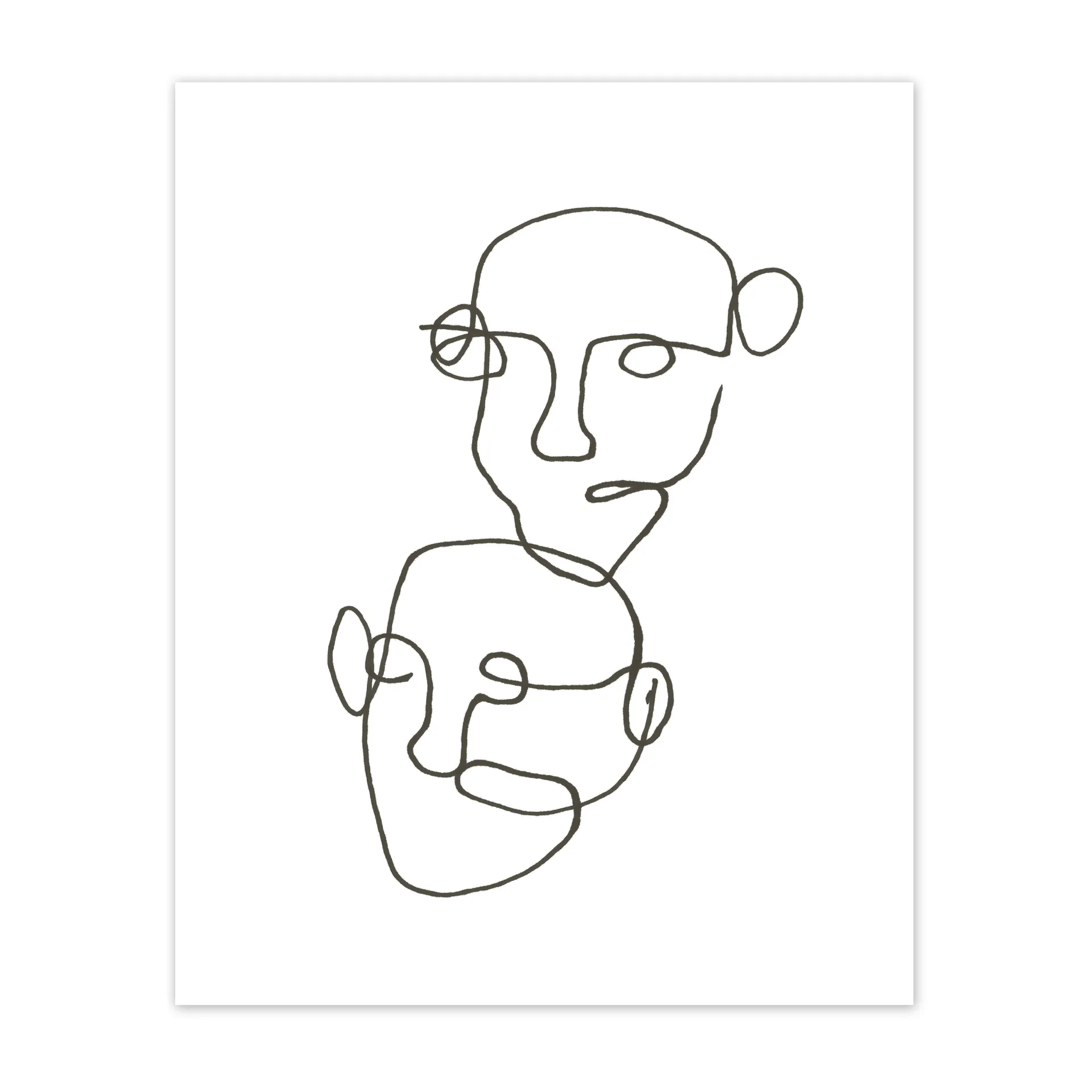 Figurative poster svart, 40x50 cm Scandi Living