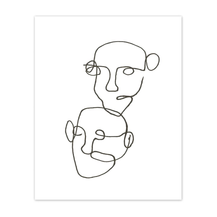 Figurative poster svart, 40x50 cm Scandi Living