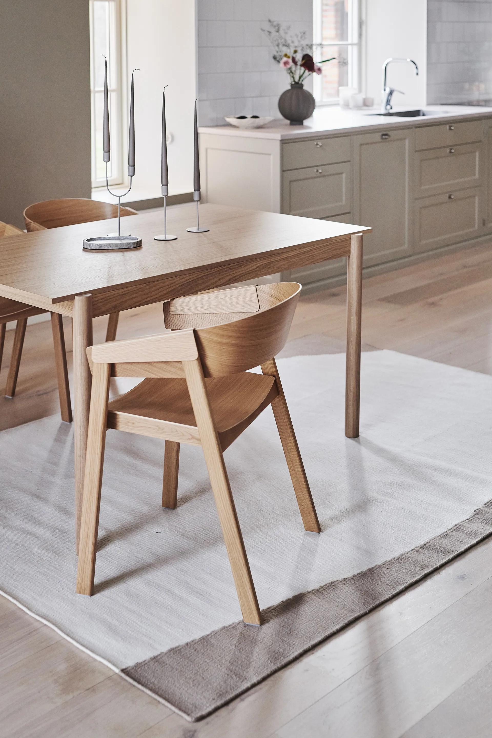 Flow kelimmatta vit-beige, 170x240 cm Scandi Living