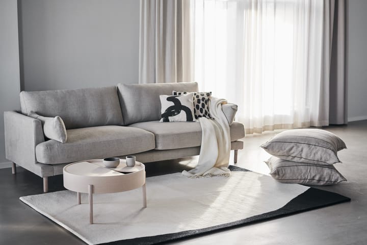 Flow ullmatta vit-svart - 170x240 cm - Scandi Living