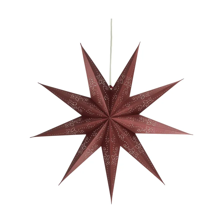Folk adventsstjärna - Burgundy, Ø45 cm - Scandi Living