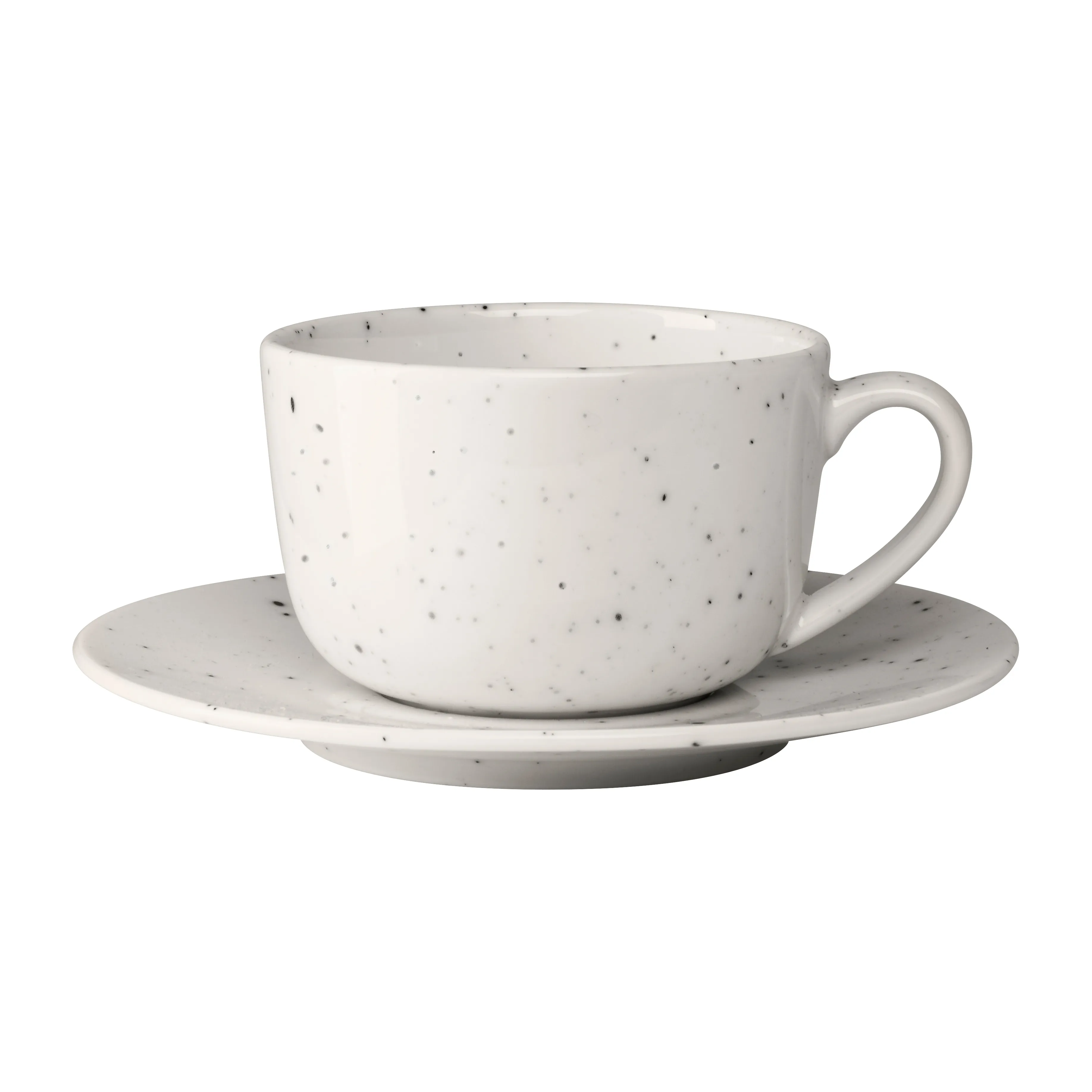 Freckle kopp med fat 26 cl, Vit