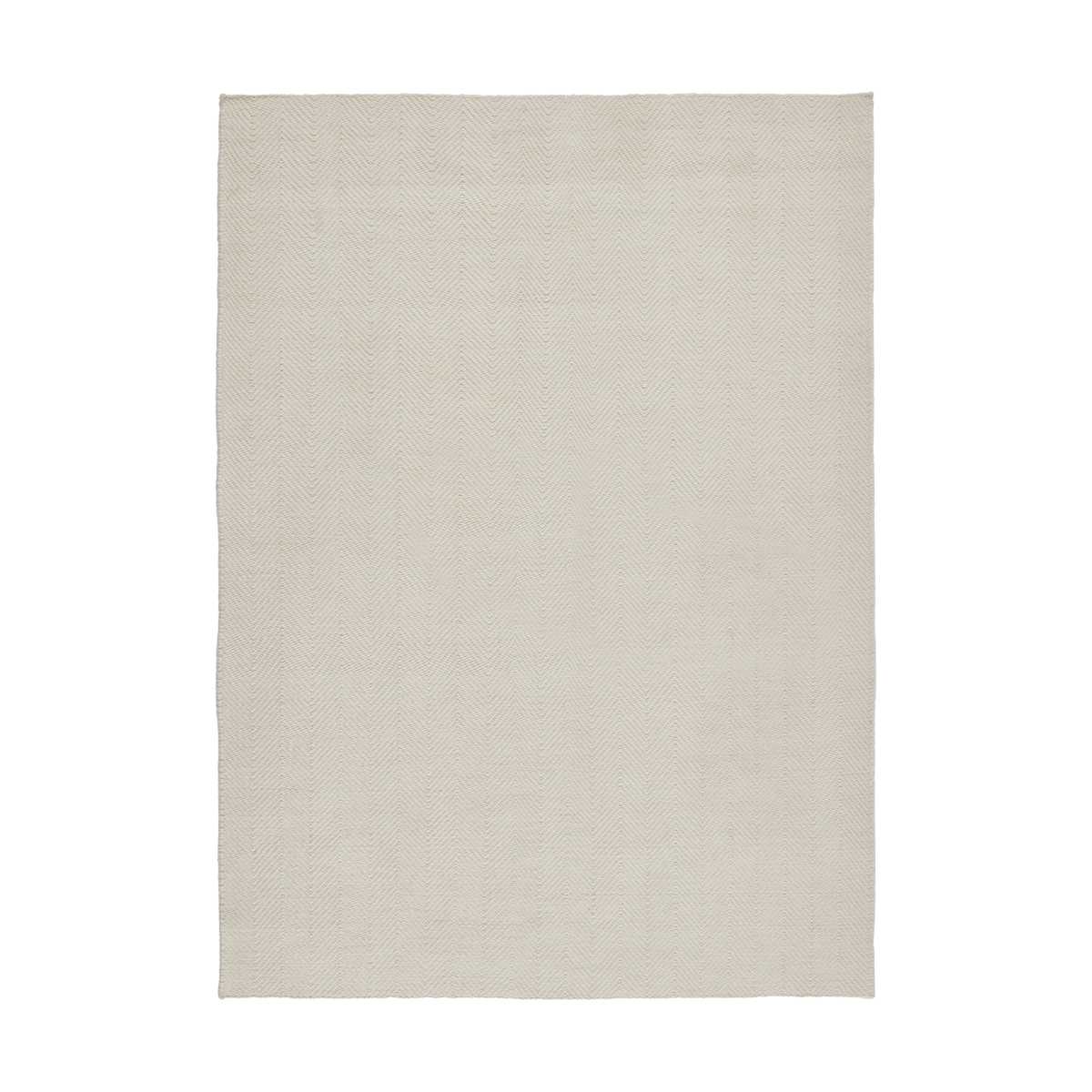 Scandi Living Furrow ullmatta naturvit 200x300 cm | Skandinavisk Design | Lugg- & Ryamattor | Vit