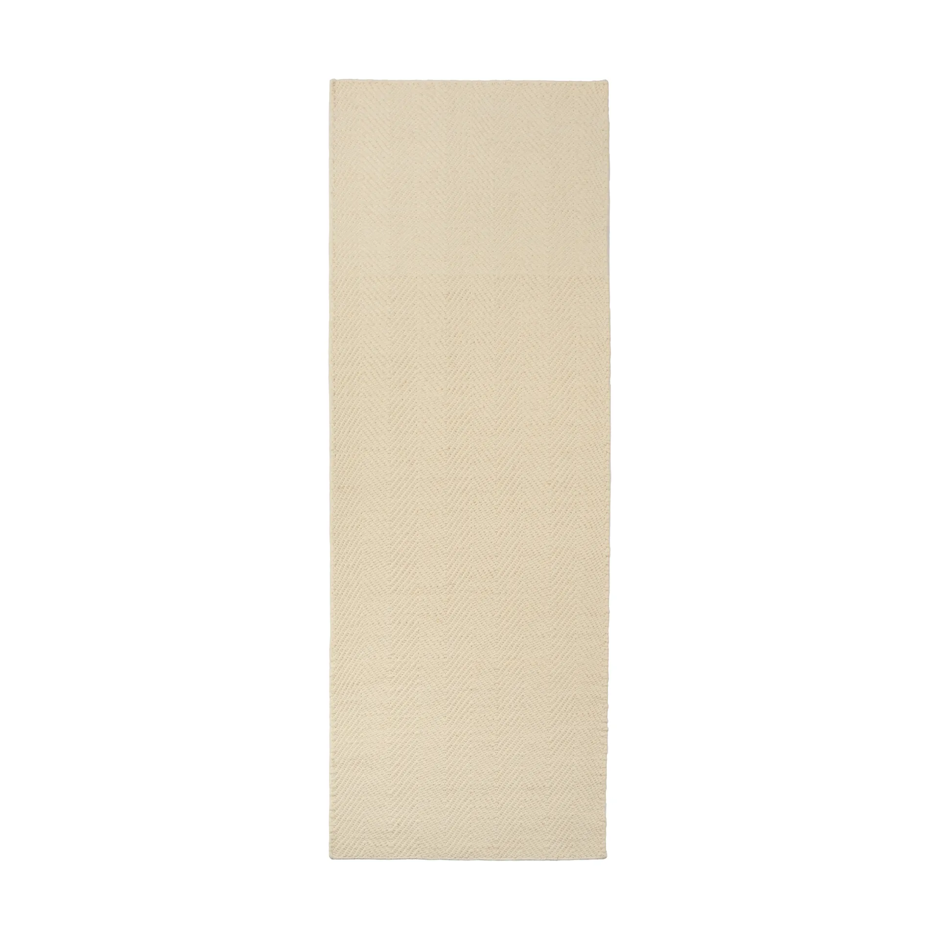 Furrow ullmatta naturvit, 80x240 cm Scandi Living