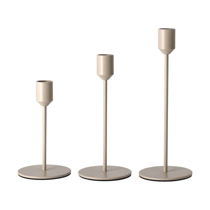 Glare ljusstake 22 cm, Greige Scandi Living