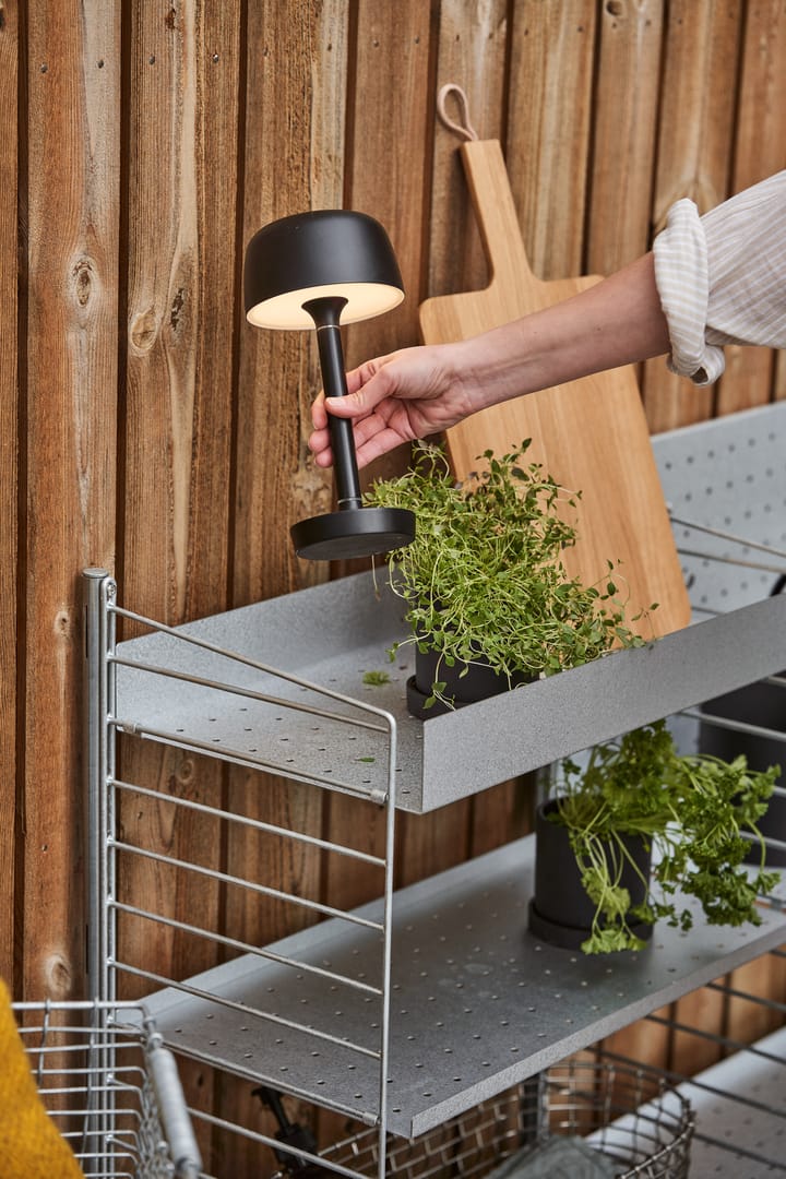 Halo portabel bordslampa 25,5 cm, Black Scandi Living