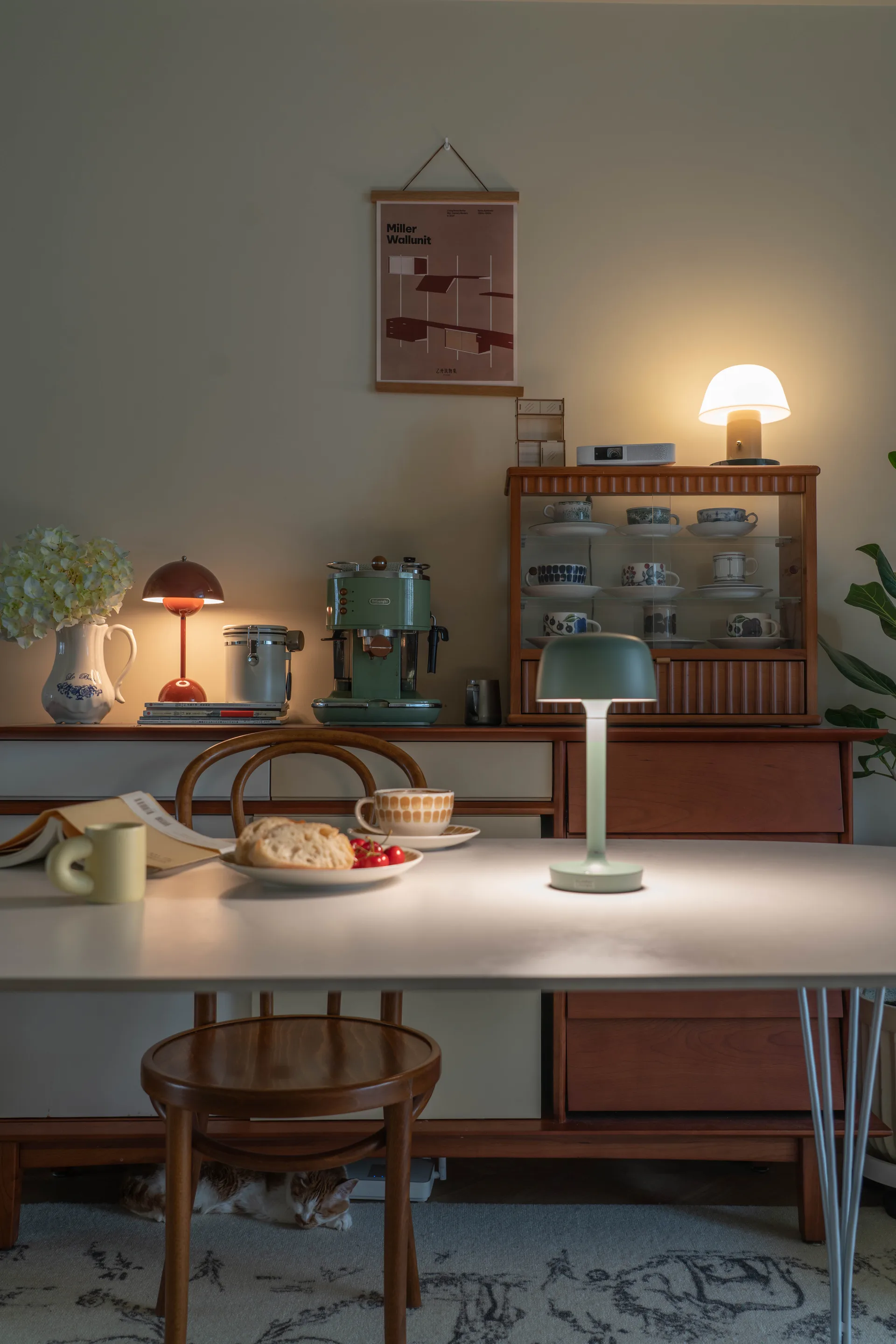 Halo portabel bordslampa 25,5 cm, Green Scandi Living