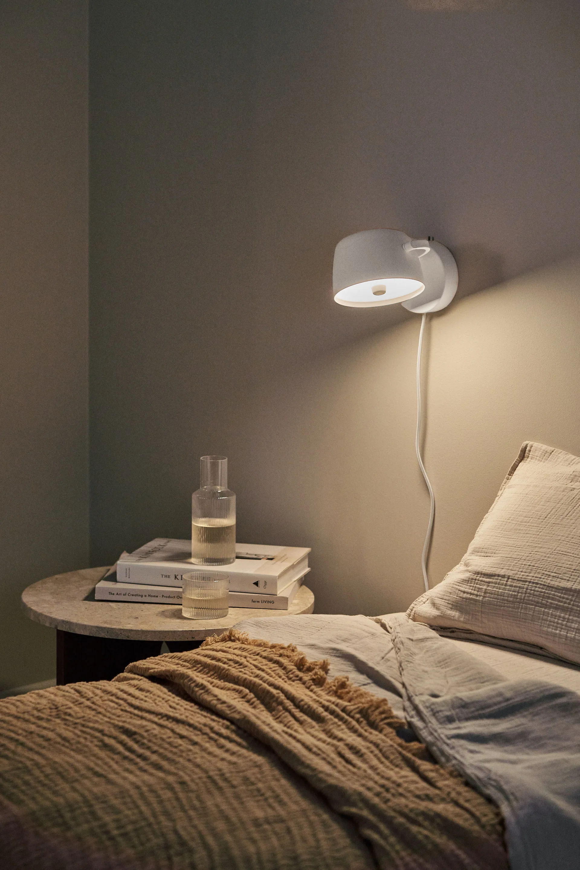 Halo vägglampa Ø16 cm, White Scandi Living