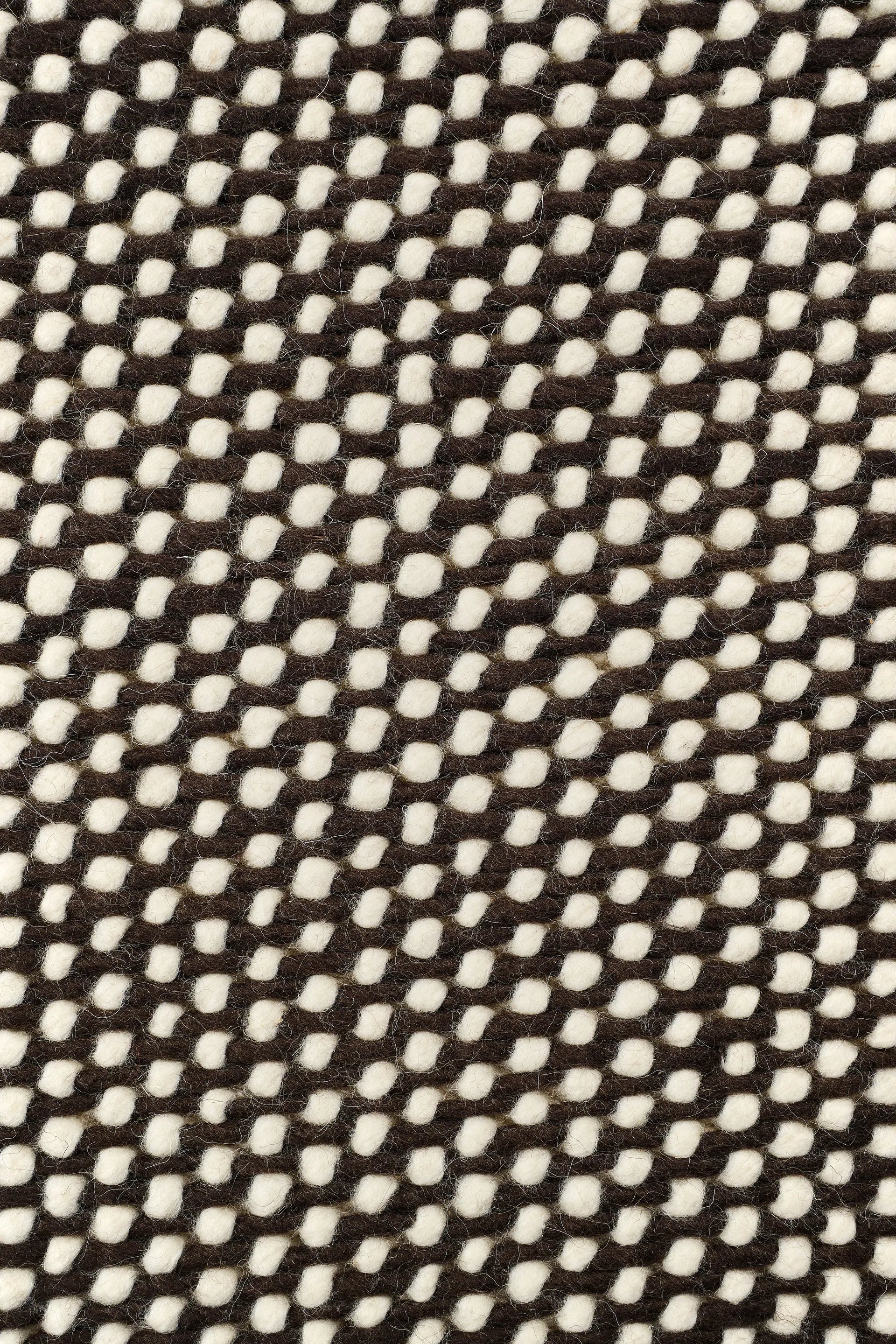 Hill ullmatta vit/brun, Vit-brun, 170x240 cm Scandi Living