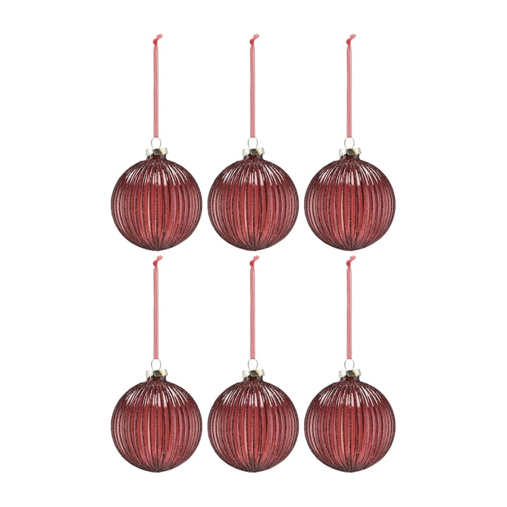 Holiday julgranskula 6-pack, Red Scandi Living