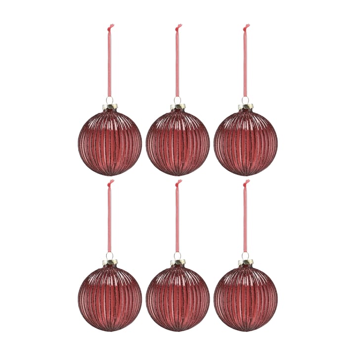 Holiday julgranskula 6-pack - Red - Scandi Living