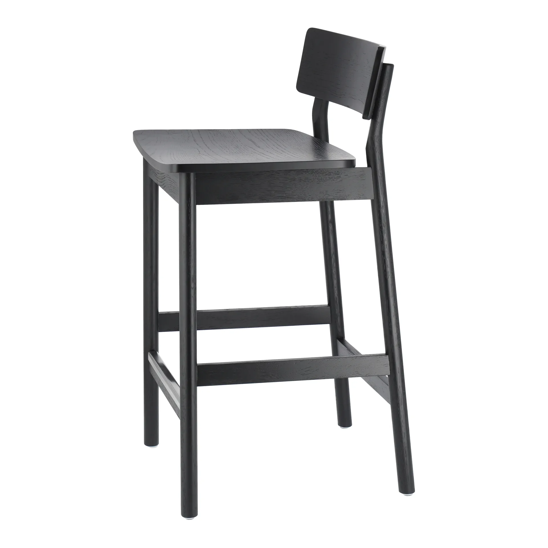 Horizon barstol 67 cm, Black brushed oak Scandi Living