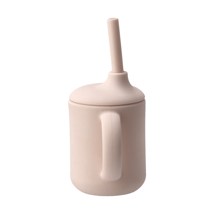Idun mugg med sugrör silikon 120 ml, Blush Scandi Living