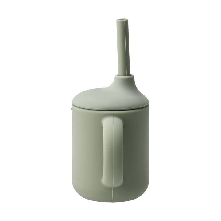 Idun mugg med sugrör silikon 120 ml, Green Scandi Living