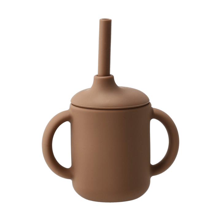 Idun mugg med sugrör silikon 120 ml - Hazel - Scandi Living