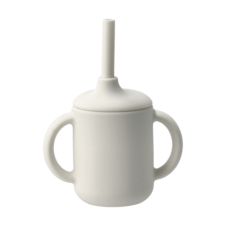 Idun mugg med sugrör silikon 120 ml - Vanilla - Scandi Living