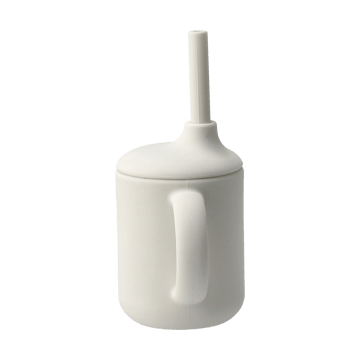 Idun mugg med sugrör silikon 120 ml - Vanilla - Scandi Living