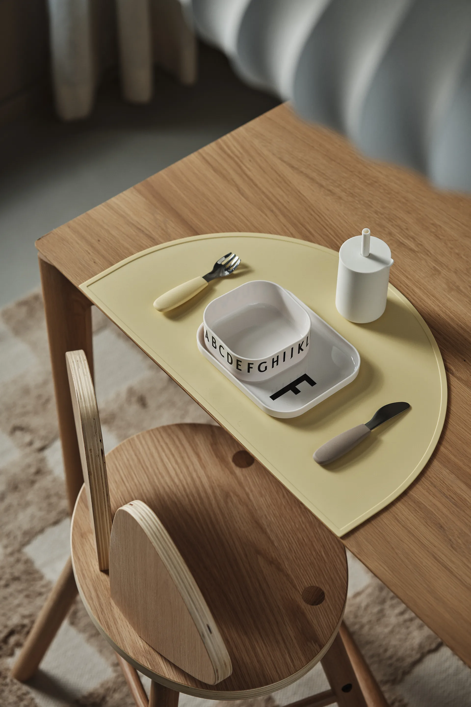 Idun mugg med sugrör silikon 120 ml, Vanilla Scandi Living