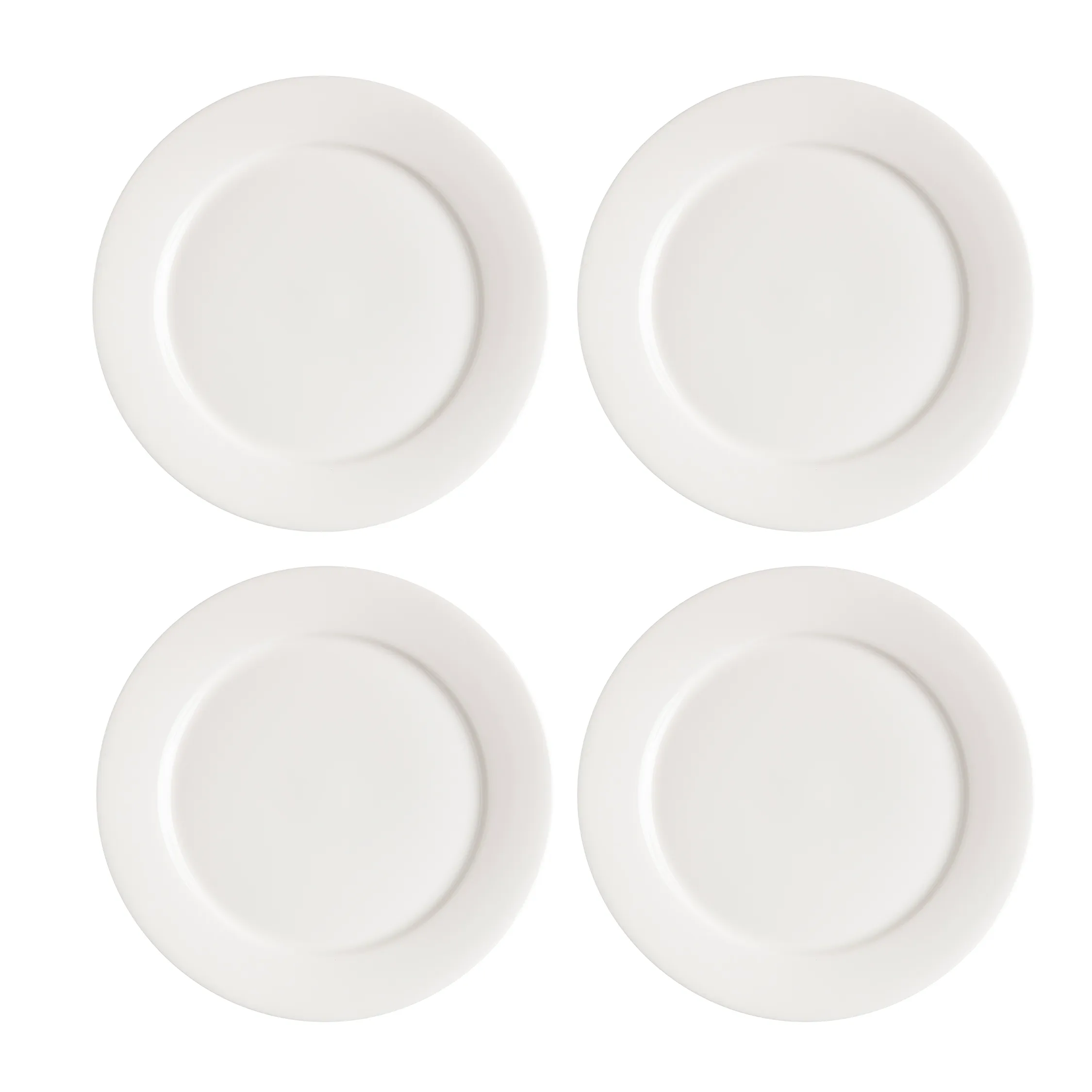 Kalk assiett 21 cm 4-pack, vit