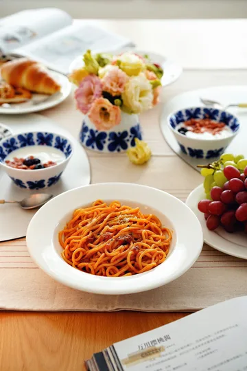 Kalk djup tallrik 23 cm 4-pack - vit - Scandi Living