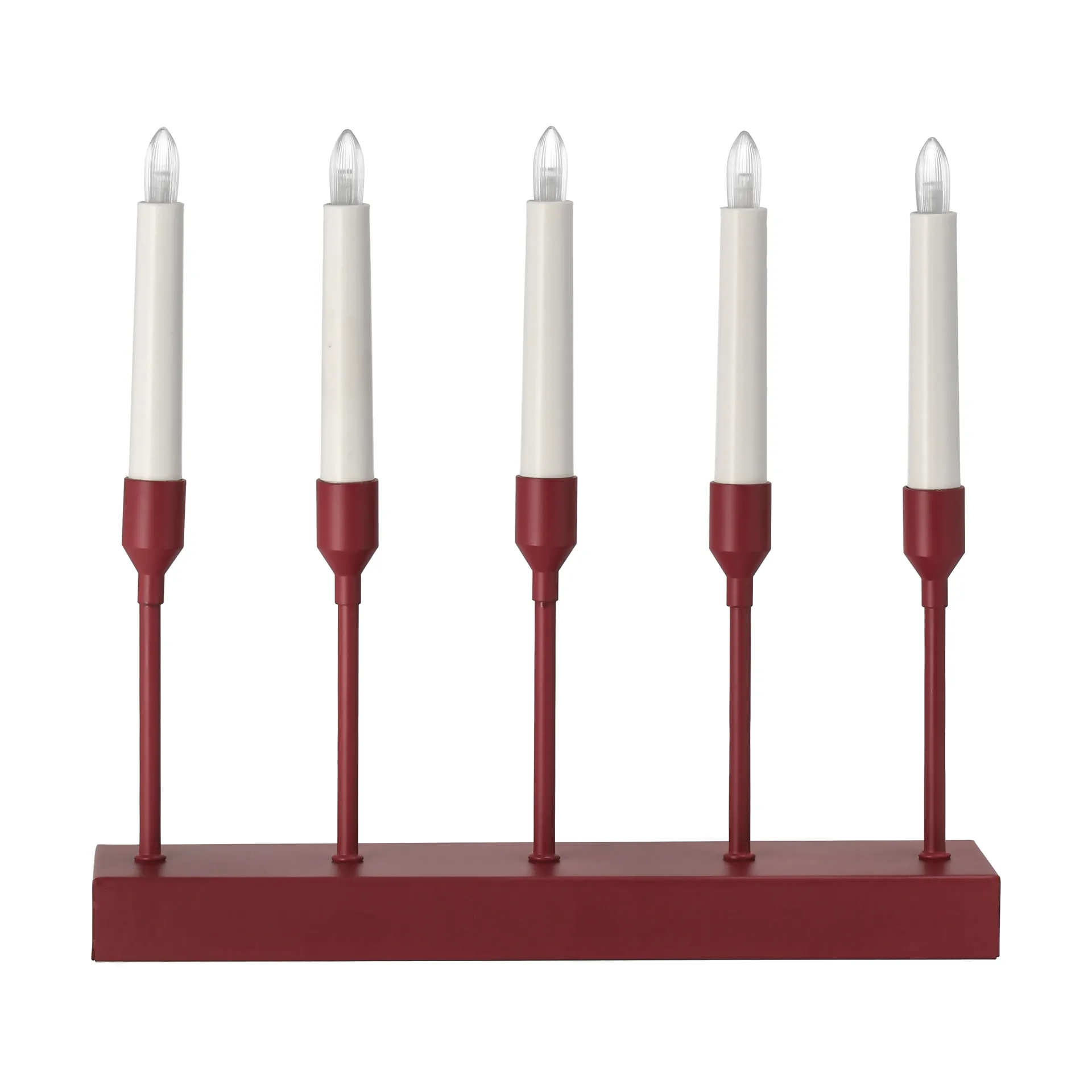Kindle portabel adventsljusstake 30 cm, Mörkröd Scandi Living