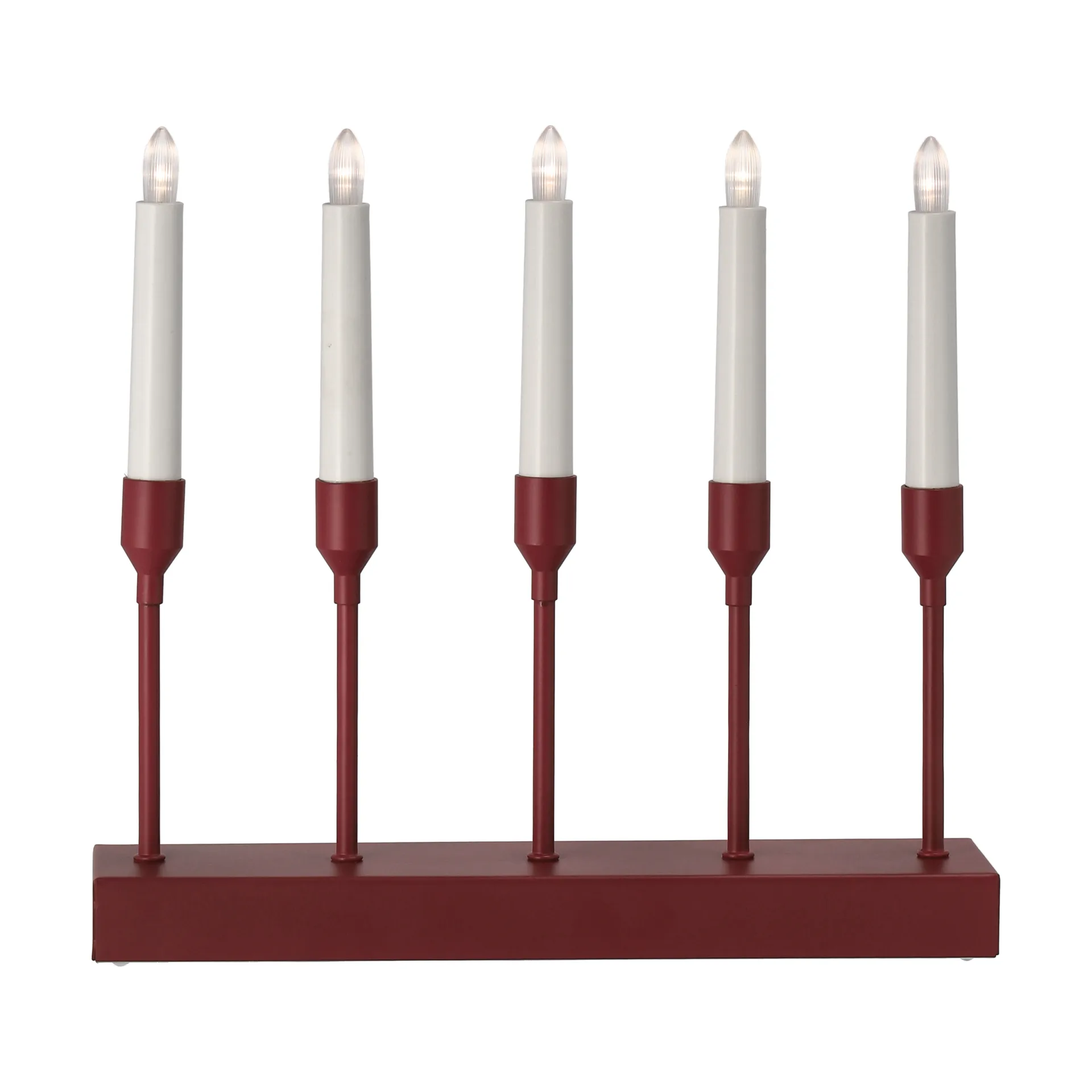 Kindle portabel adventsljusstake 30 cm, Mörkröd Scandi Living