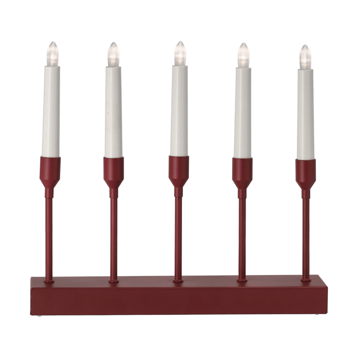 Kindle portabel adventsljusstake 30 cm, Mörkröd Scandi Living