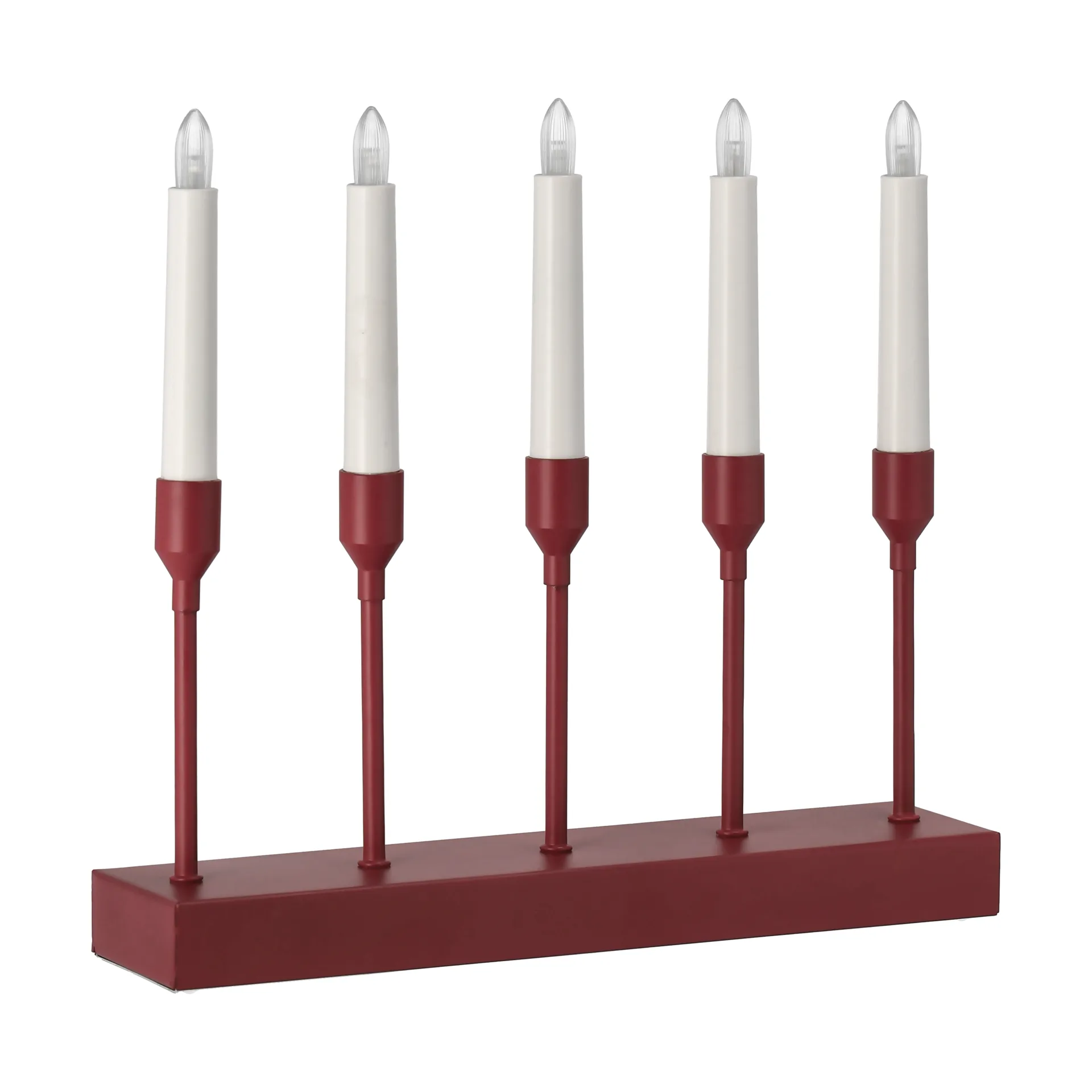 Kindle portabel adventsljusstake 30 cm, Mörkröd Scandi Living