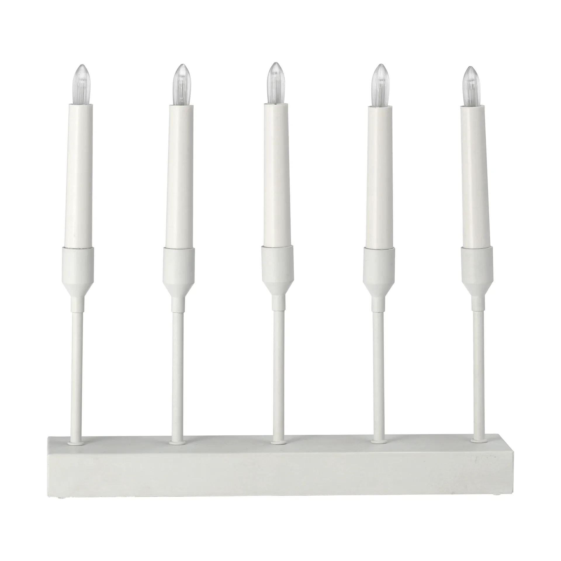 Kindle portabel adventsljusstake 30 cm, Vit Scandi Living
